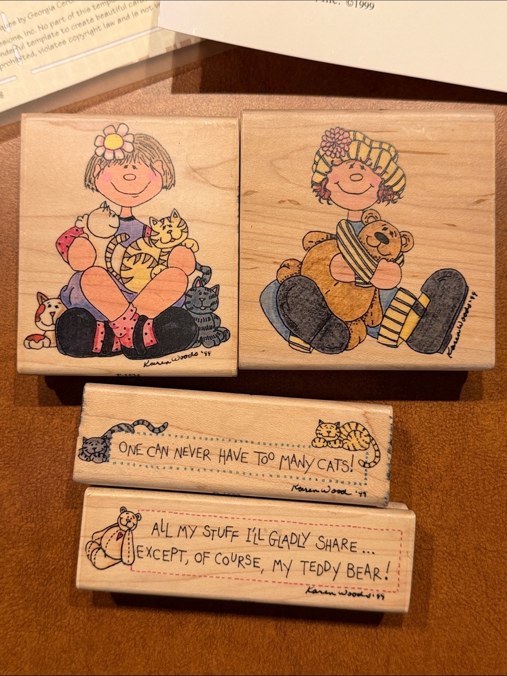 Shadow box template stamp set